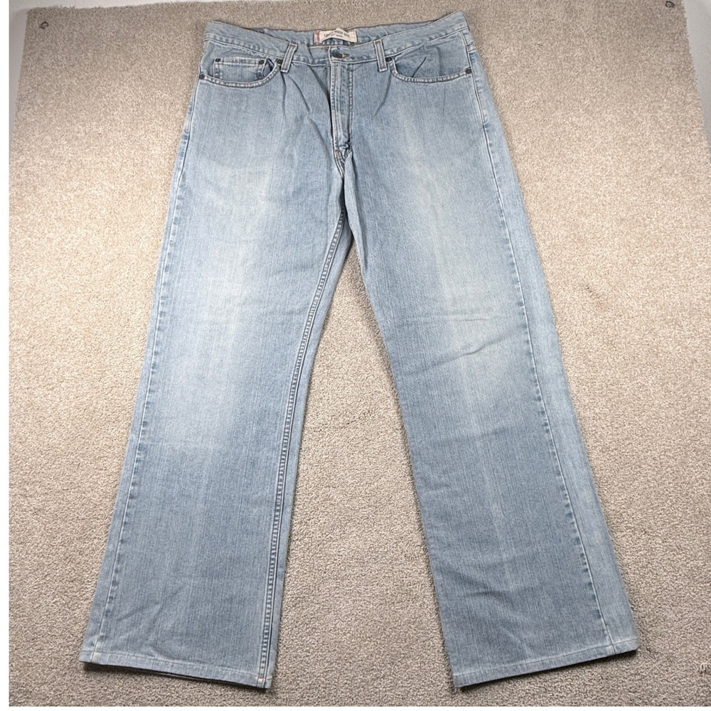 Levi's 567 Loose Boot Cut Jeans Mens 36x31 (tag 36x34) Light Wash Denim Blue Y2K